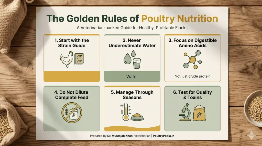 The 12 golden rules of poultry nutrition